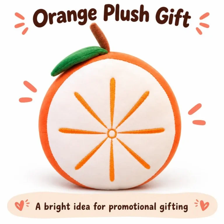 Orange Slice Plush Cushion