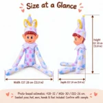 Pastel Bunny Ear Spring Elf Doll — proposed size reference; dimensions require sample confirmation.
