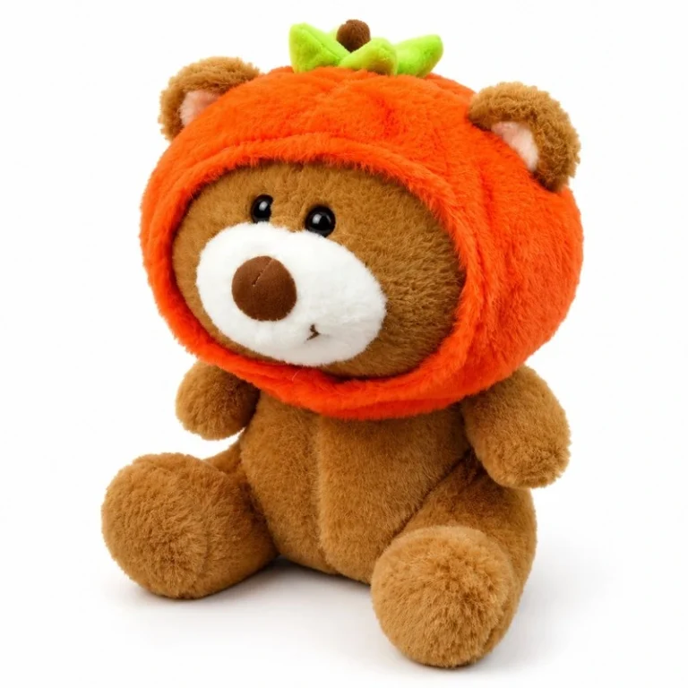 Persimmon Hood Teddy Bear Plush