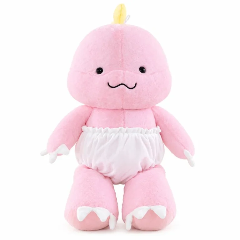 Pink Diaper Dinosaur Plush