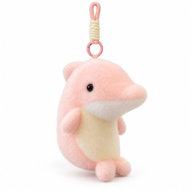 Pink Dolphin Plush Bag Charm