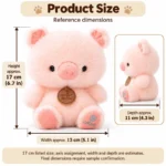 Pink Pig Plush Toy — proposed size reference; dimensions require sample confirmation.