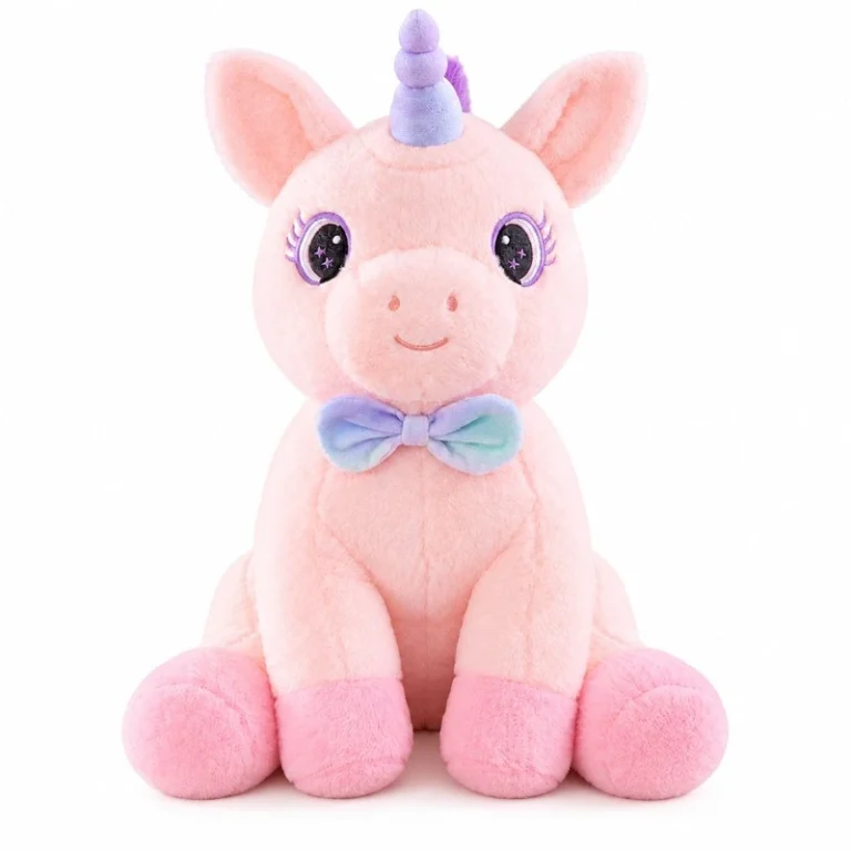 Pink Purple Mane Unicorn Plush