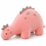 Long Body Pink Dinosaur Plush; AI concept reference, final sample and specifications to be confirmed.