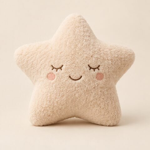 Concept star-shaped plush cushion
