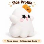 Pumpkin Hairpiece White Ghost Plush — additional angle concept.