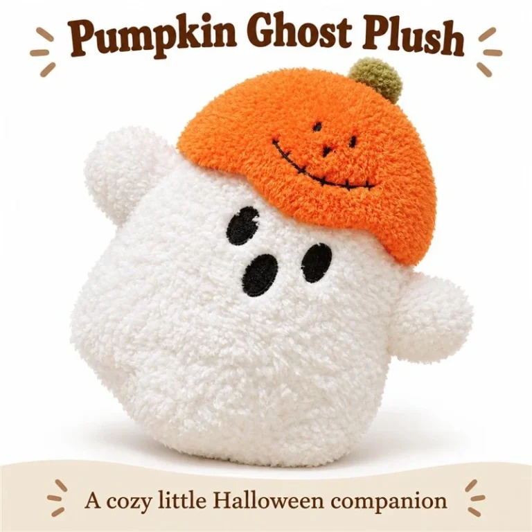 Pumpkin Hat Ghost Plush