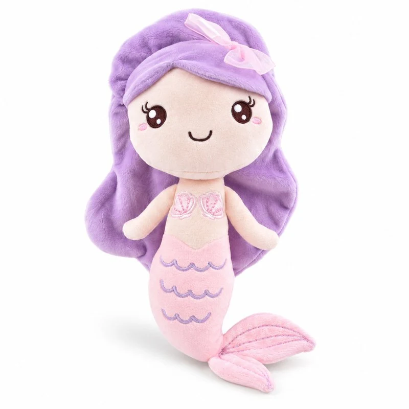 Purple Hair Mermaid Plush