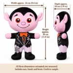 Purple Vampire Plush Doll — proposed size reference; dimensions require sample confirmation.