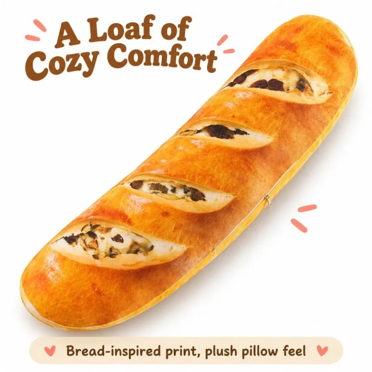Raisin Bread Loaf Plush Pillow