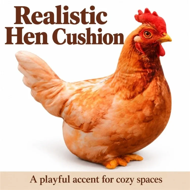 Realistic Hen Plush Pillow