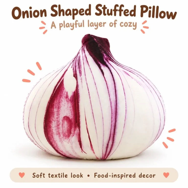Realistic Onion Plush Pillow