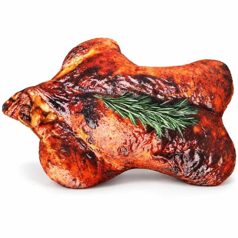 Realistic Roast Chicken Plush Pillow