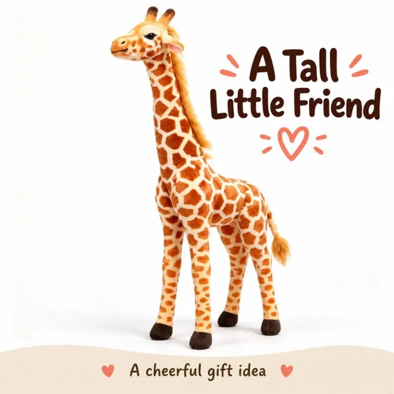 Realistic Spotted Giraffe Plush