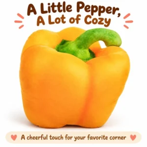 Realistic Yellow Bell Pepper Plush Pillow