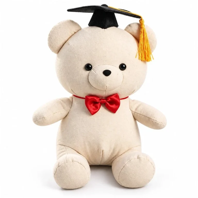 Red Bow Graduation Bear Plush