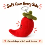Red Chili Pepper Plush Keychain — additional angle concept.