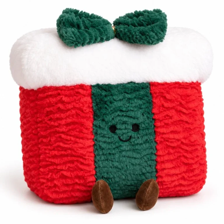 Red Green Christmas Gift Box Plush