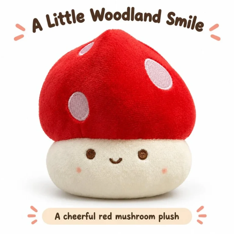 Red Spotted Mushroom Plush