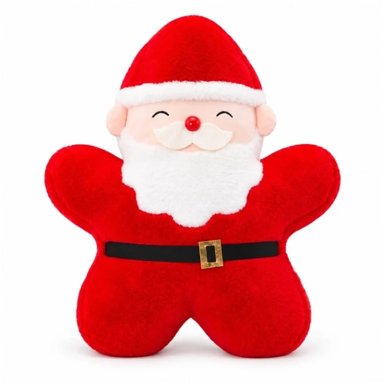 Santa Claus Shaped Plush Pillow