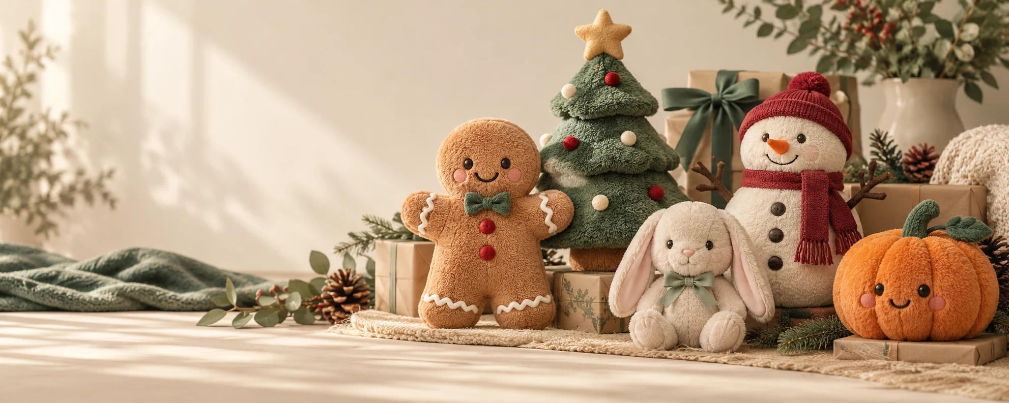 Seasonal and Holiday Plush collection banner