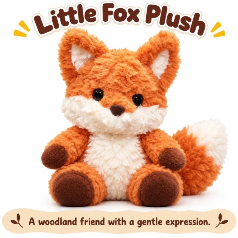 Shaggy Orange Fox Plush