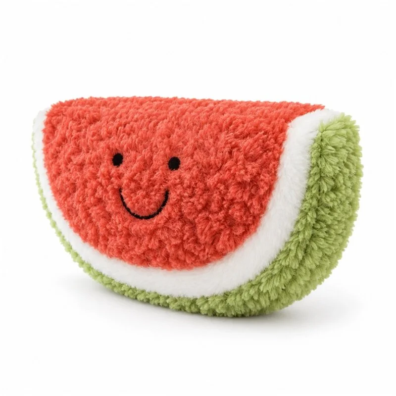 Shaggy Semicircle Watermelon Plush — additional angle concept.