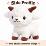 Short Leg White Goat Plush — additional angle concept.
