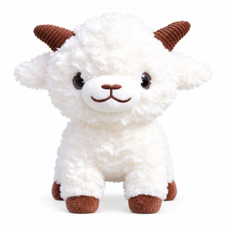 Short Leg White Goat Plush