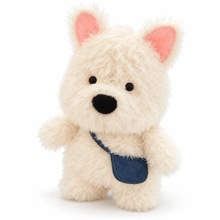 Shoulder Bag Westie Dog Plush