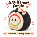Shrimp Sushi Roll Plush Charm — additional angle concept.