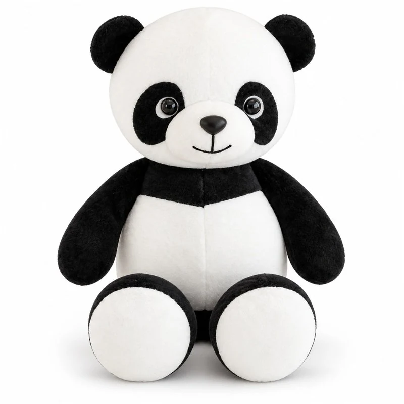 Long Arm Sitting Panda Plush; AI concept reference, final sample and specifications to be confirmed.