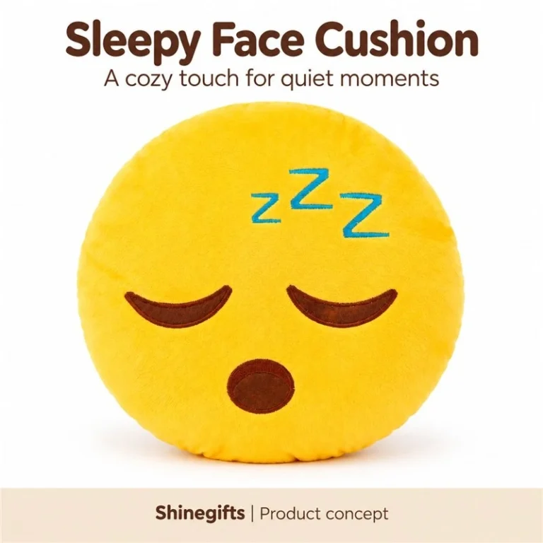 Sleeping Face Emoji Plush Pillow