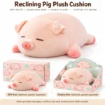 Sleeping Pink Pig Plush Pillow — optional packaging concept; final artwork, fit and quotation require confirmation.