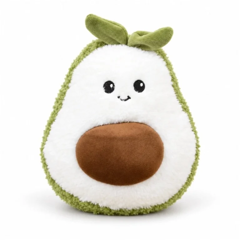 Smiling Avocado Half Plush
