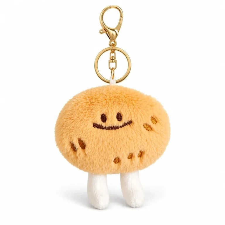 Smiling Biscuit Plush Keychain