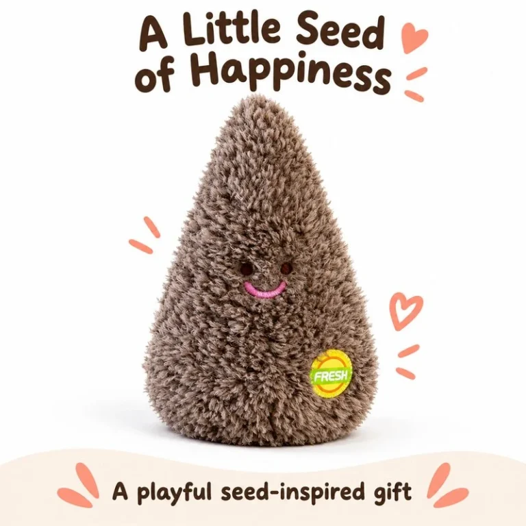 Smiling Brown Seed Plush