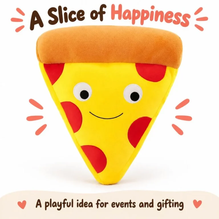 Smiling Pizza Slice Plush