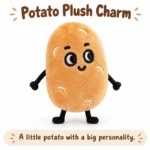 Smiling Potato Character Plush; AI concept reference, final sample and specifications to be confirmed.