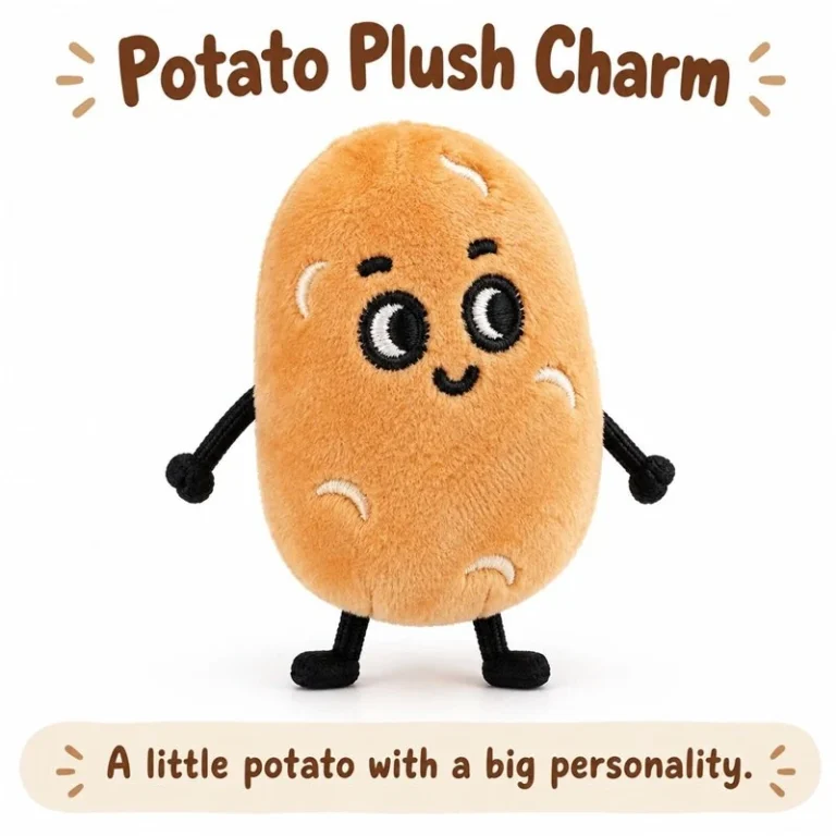 Smiling Potato Character Plush