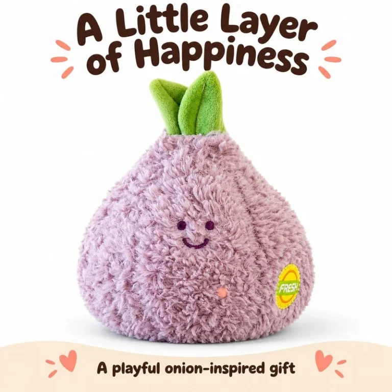 Smiling Purple Onion Plush