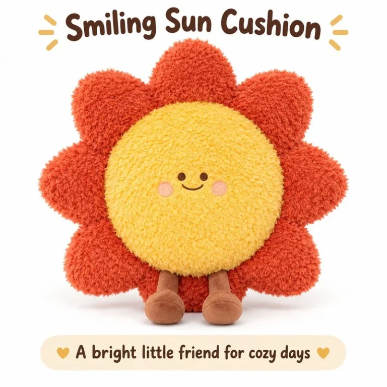 Smiling Sun Plush Pillow