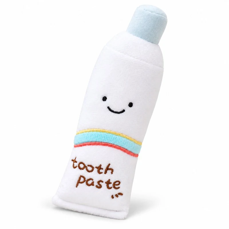 Smiling Toothpaste Tube Plush Toy