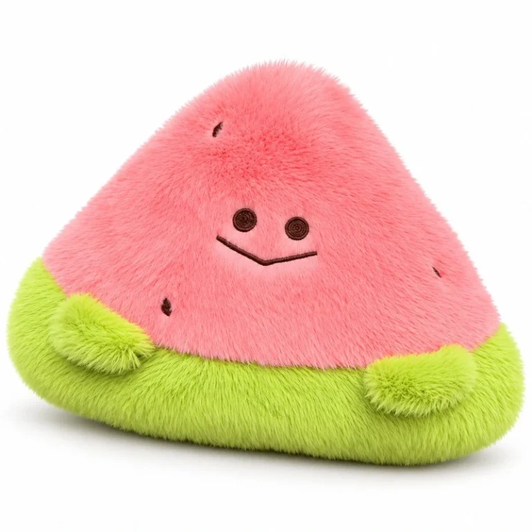 Triangular Smiling Watermelon Plush