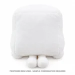 Smiling White Upright Piano Plush — reverse construction concept.