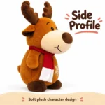 Snowflake Scarf Reindeer Plush — additional angle concept.