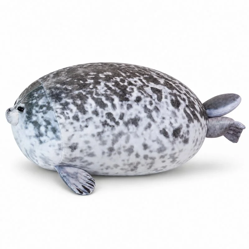 Spotted Seal Plush — side view concept