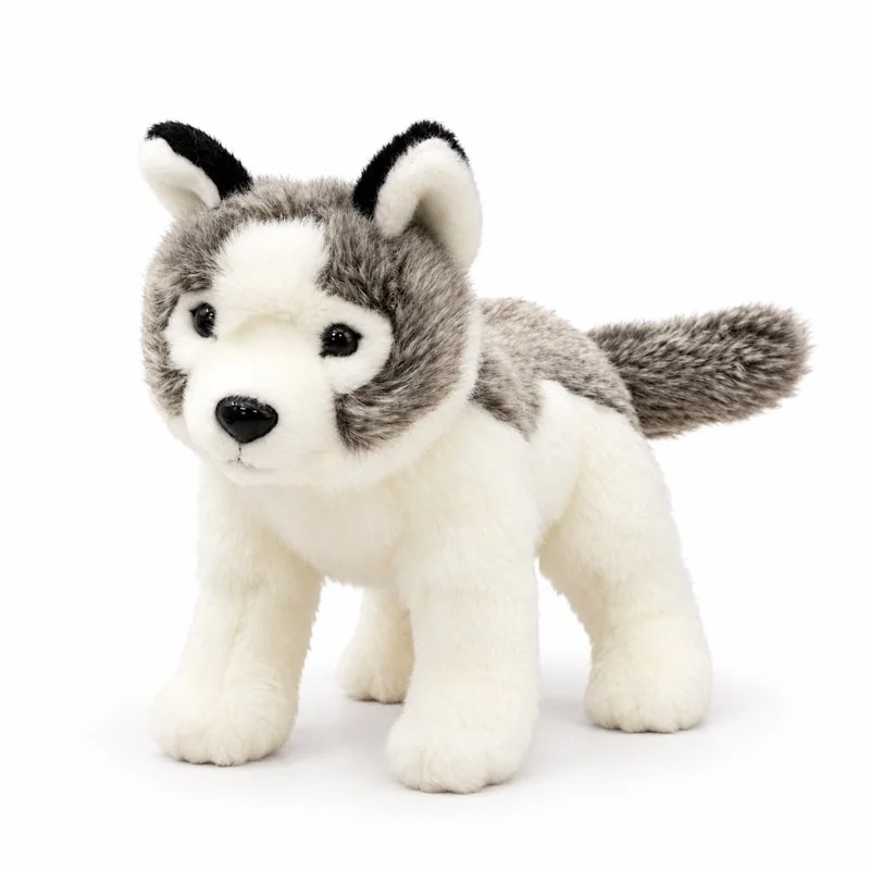 Standing Husky Puppy Plush