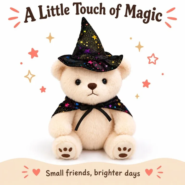 Starry Wizard Hat Teddy Bear Plush