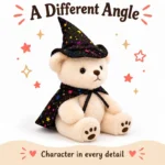 Starry Wizard Hat Teddy Bear Plush — additional angle concept.